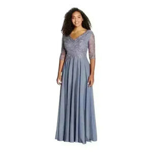Montage By Mon Cheri Mother Of Bride Gray/Heather Size 20 STYLE 116950